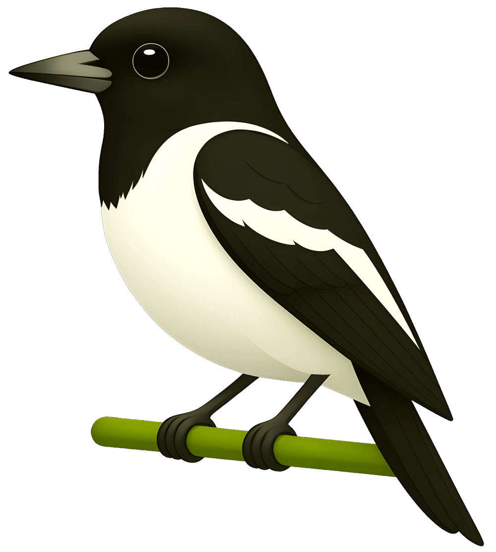Josie the pied butcherbird mascot